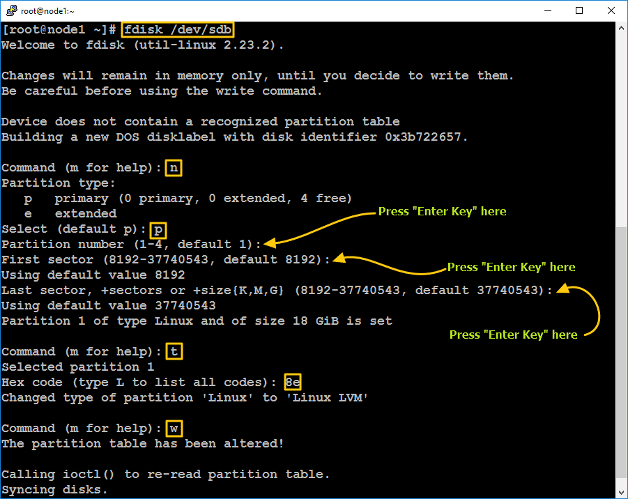 Apache Data Directory Partitioning Using Fdisk