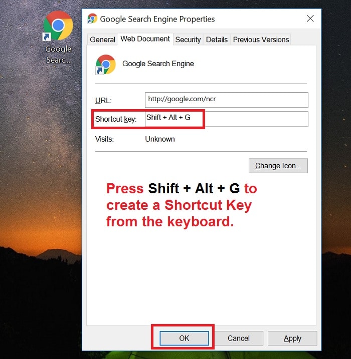 How to Create a Keyboard Shortcut to Open a Specific Website in Windows.