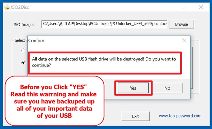 pcunlocker load driver from usb